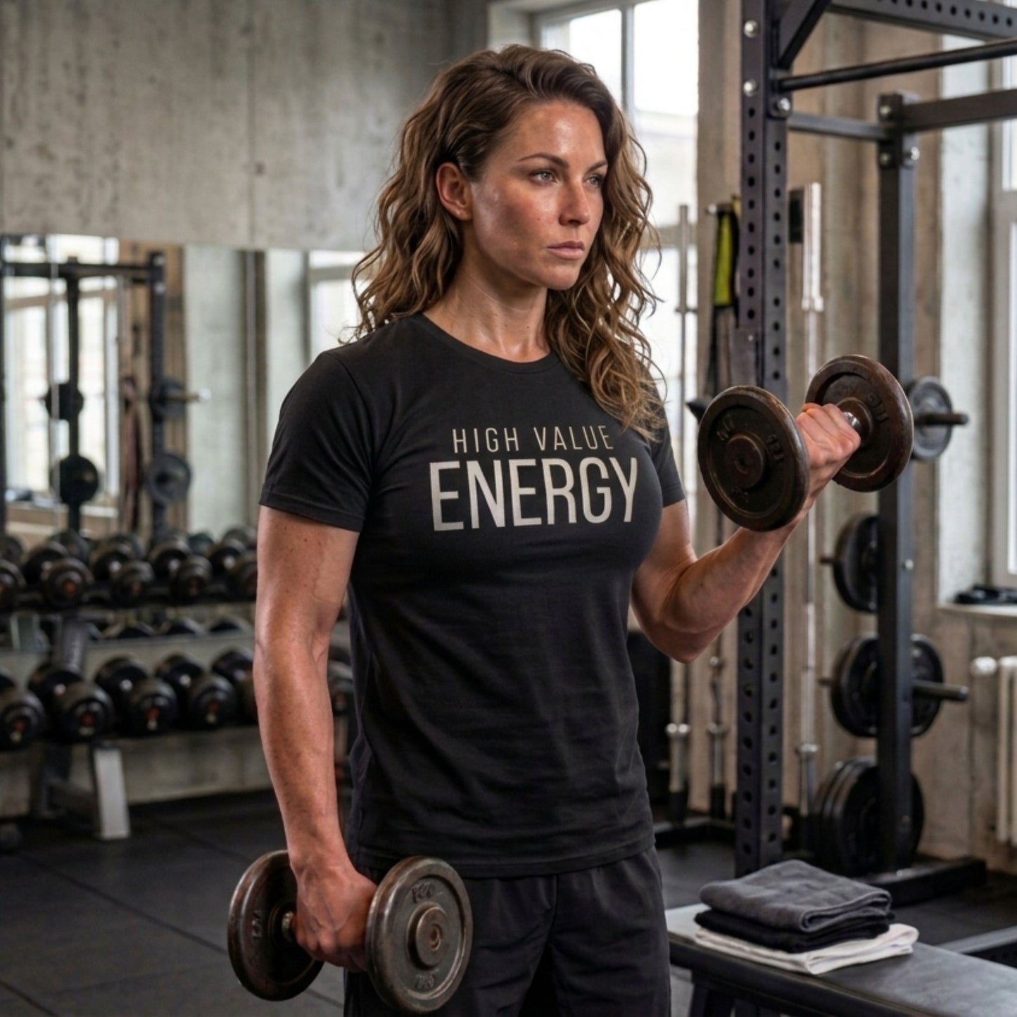 High Value Energy T-Shirt | Motivational Streetwear Tee, Minimalist Black Shirt