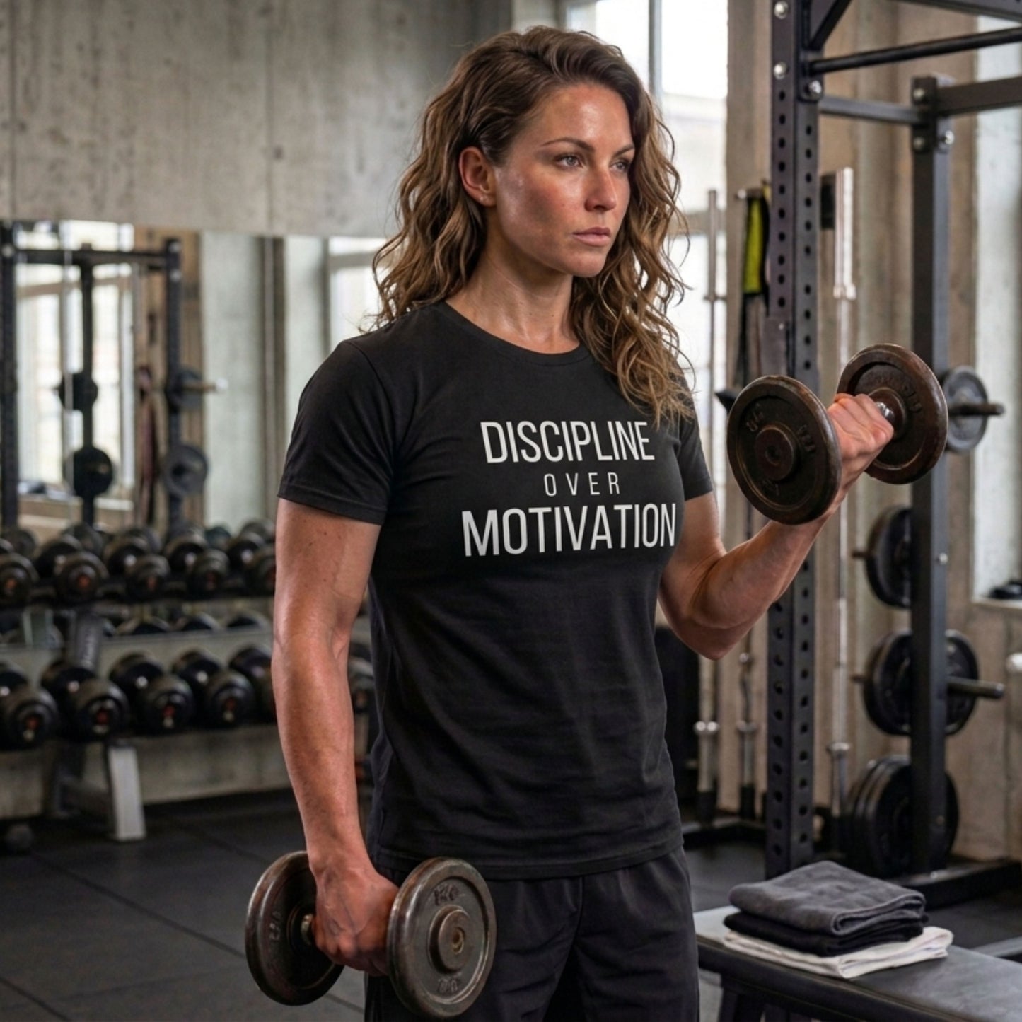 Discipline Over Motivation T-Shirt | Premium Mindset Tee